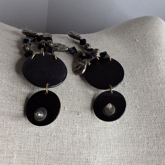 1980s Vintage DECO Lucite Earring Bundle - Picture 3 of 8